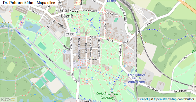 Dr. Pohoreckého - mapa ulice