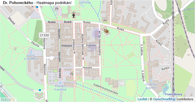 Dr. Pohoreckého - mapa podnikání