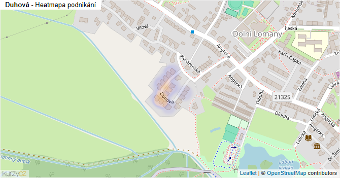 Duhová - mapa podnikání
