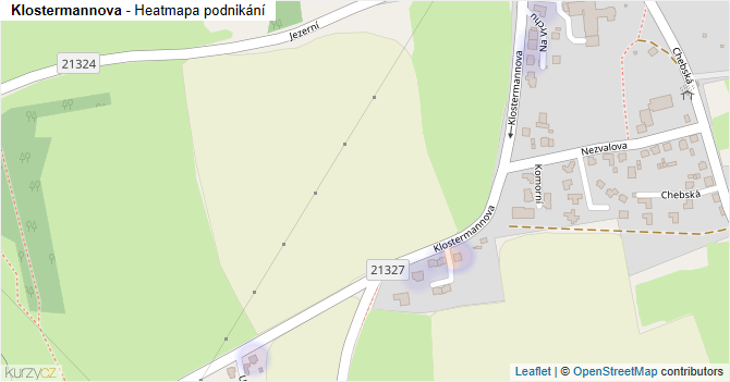 Klostermannova - mapa podnikání