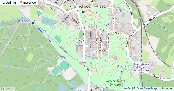 Libušina - mapa ulice