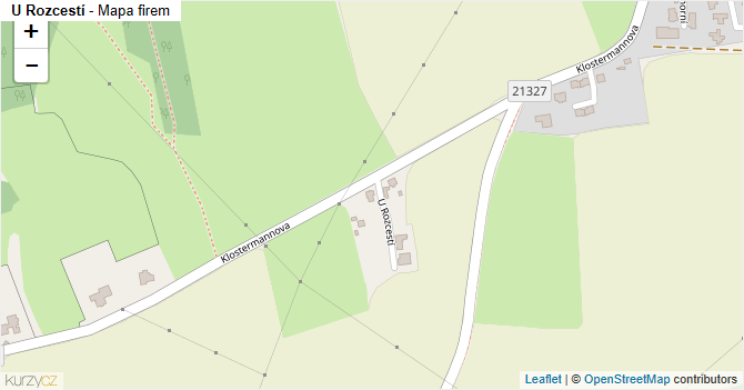 U Rozcestí - mapa firem