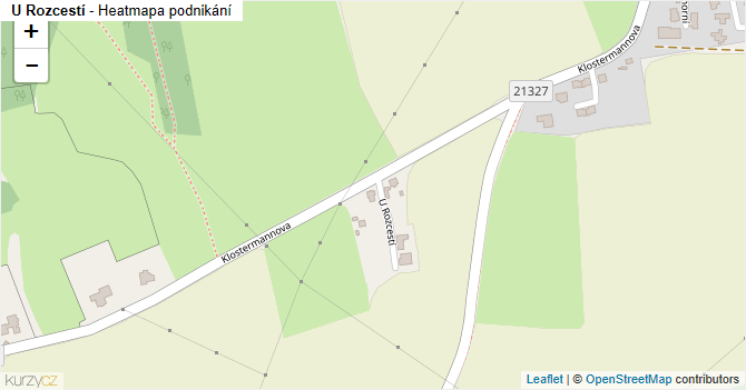 U Rozcestí - mapa podnikání