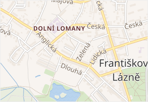 Vančurova v obci Františkovy Lázně - mapa ulice