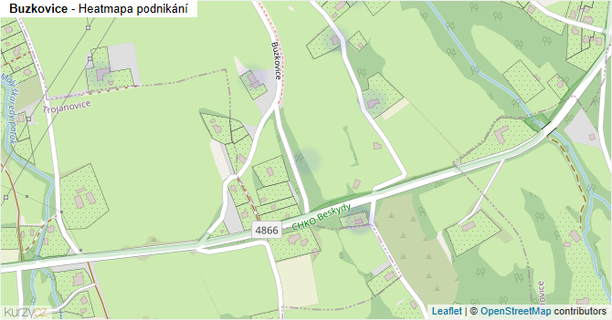 Buzkovice - mapa podnikání