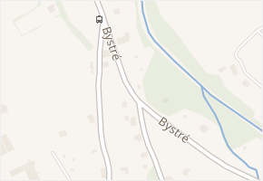 Bystré v obci Frenštát pod Radhoštěm - mapa ulice