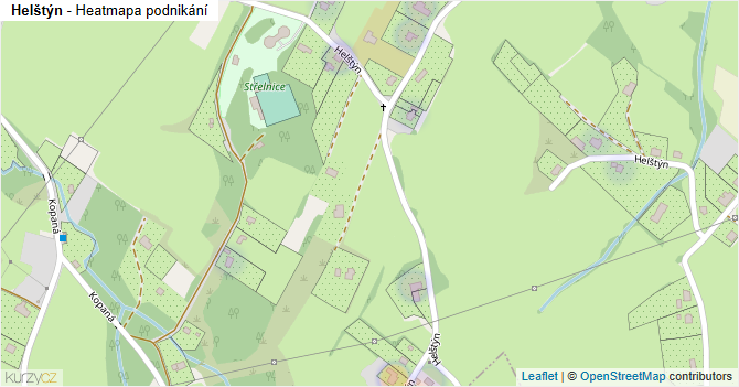 Helštýn - mapa podnikání
