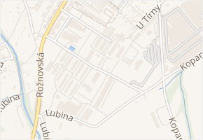 Martinská čtvrt v obci Frenštát pod Radhoštěm - mapa ulice