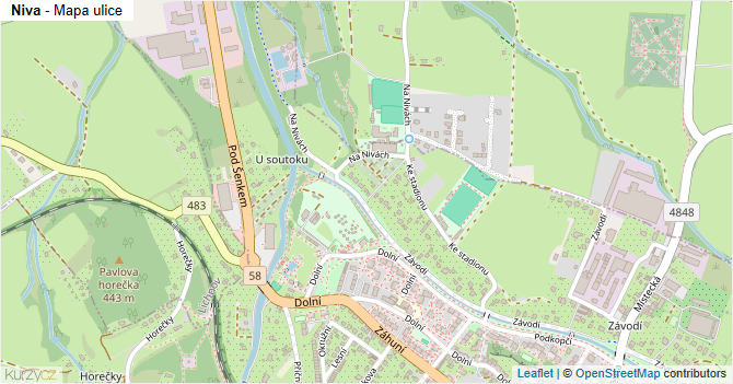 Niva - mapa ulice