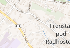 Vávrova v obci Frenštát pod Radhoštěm - mapa ulice