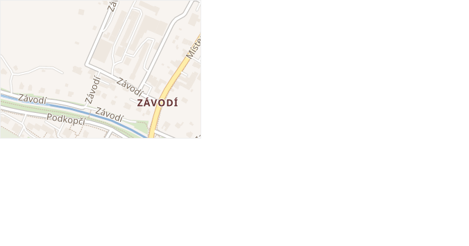 Závodí v obci Frenštát pod Radhoštěm - mapa ulice