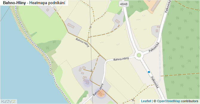 Bahno-Hlíny - mapa podnikání