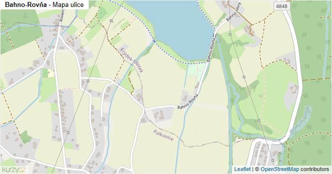 Bahno-Rovňa - mapa ulice
