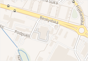 Beskydská v obci Frýdek-Místek - mapa ulice