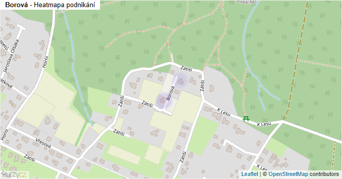 Borová - mapa podnikání