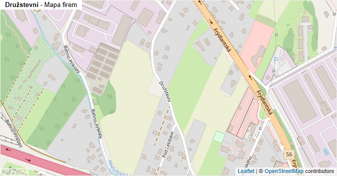 Družstevní - mapa firem