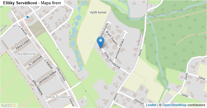 Elišky Servátkové - mapa firem