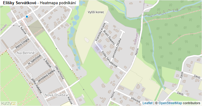 Elišky Servátkové - mapa podnikání