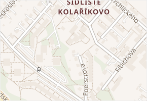 Foerstrova v obci Frýdek-Místek - mapa ulice