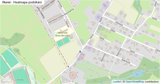 Horní - mapa podnikání