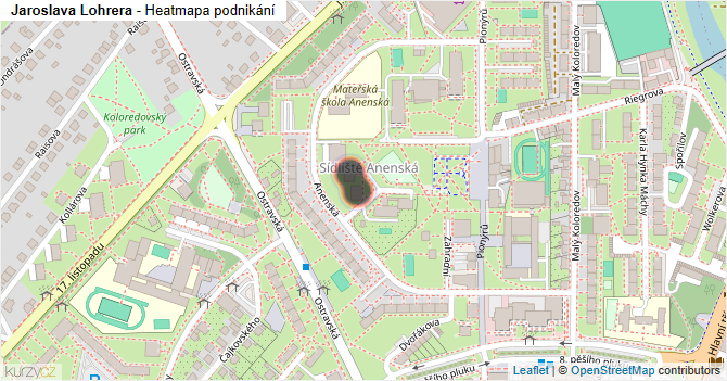 Jaroslava Lohrera - mapa podnikání