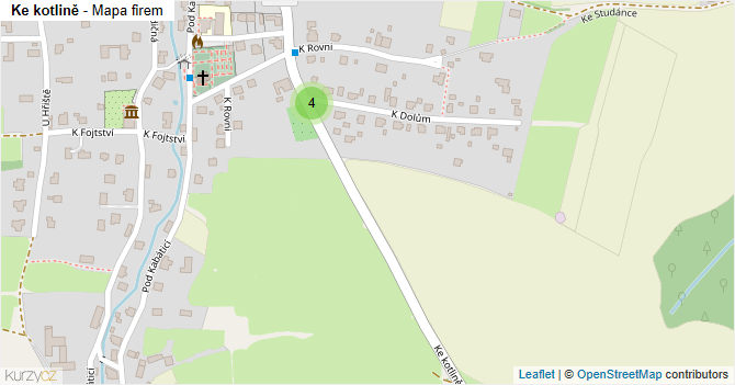 Ke kotlině - mapa firem