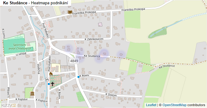 Ke Studánce - mapa podnikání