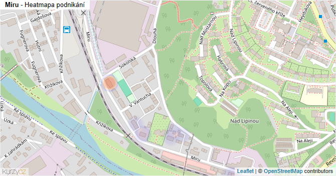 Míru - mapa podnikání