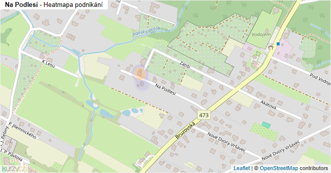 Na Podlesí - mapa podnikání