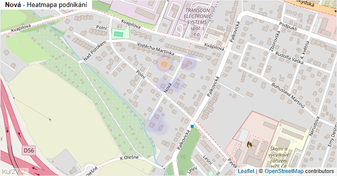 Nová - mapa podnikání