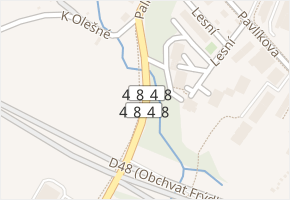 Palkovická v obci Frýdek-Místek - mapa ulice