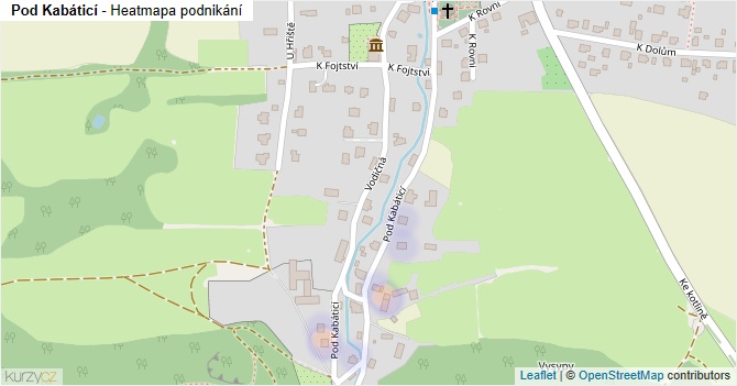 Pod Kabáticí - mapa podnikání