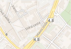 Stará cesta v obci Frýdek-Místek - mapa ulice