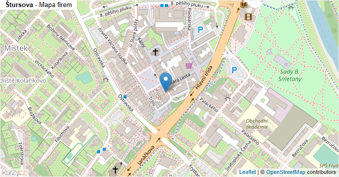 Štursova - mapa firem