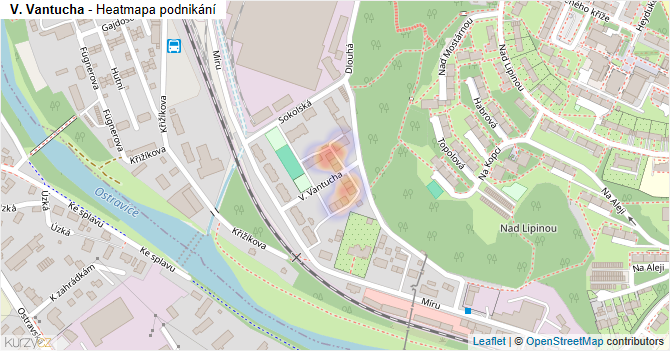 V. Vantucha - mapa podnikání