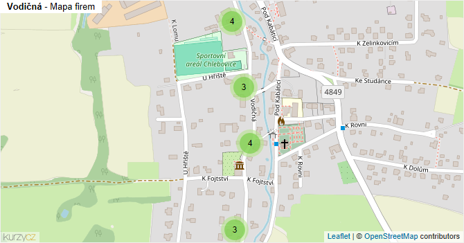 Vodičná - mapa firem