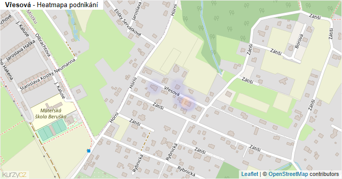 Vřesová - mapa podnikání