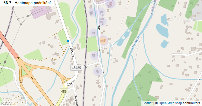 SNP - mapa podnikání