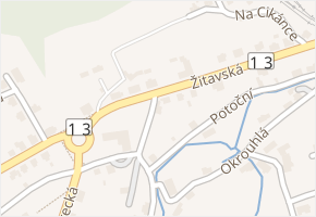 Dlouhá v obci Frýdlant - mapa ulice
