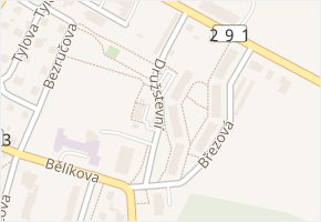 Družstevní v obci Frýdlant - mapa ulice