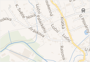 Fibichova v obci Frýdlant - mapa ulice