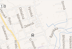 Jarní v obci Frýdlant - mapa ulice