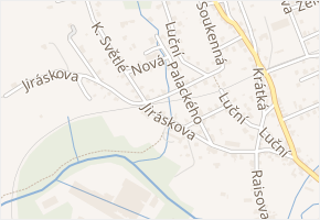Jiráskova v obci Frýdlant - mapa ulice