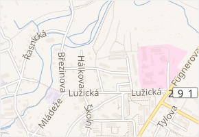 Kaplického v obci Frýdlant - mapa ulice
