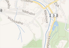 Na Výsluní v obci Frýdlant - mapa ulice