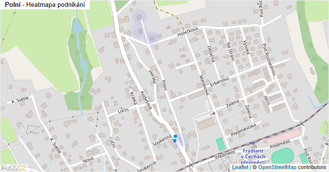 Polní - mapa podnikání