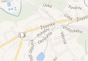 Potoční v obci Frýdlant - mapa ulice