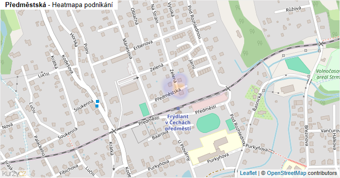 Předměstská - mapa podnikání