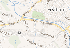 Smetanova v obci Frýdlant - mapa ulice