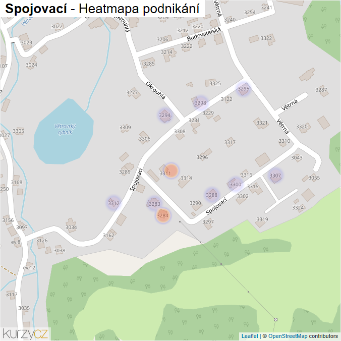 Mapa Spojovací - Firmy v ulici.